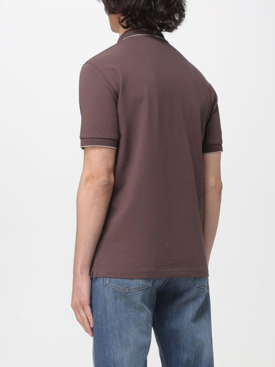 26SS 썬 68 폴로 티셔츠 A36111 08 Cocoa - SUN 68