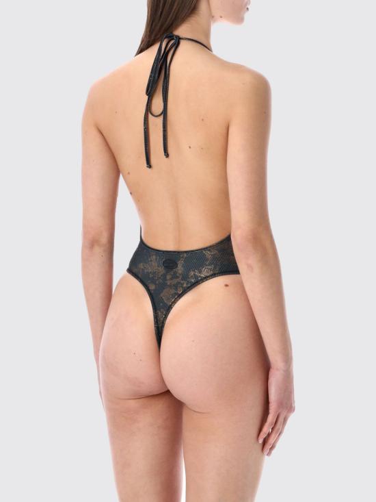 26SS 디젤 원피스 수영복 A204170WEBC 900A Black - DIESEL