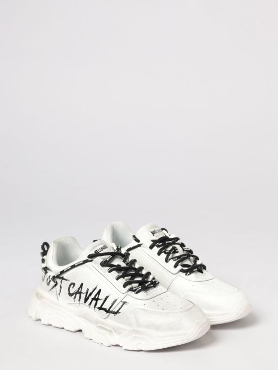 26SS 저스트까발리 스니커즈 80QA3SH1ZPC21 003 White - JUST CAVALLI