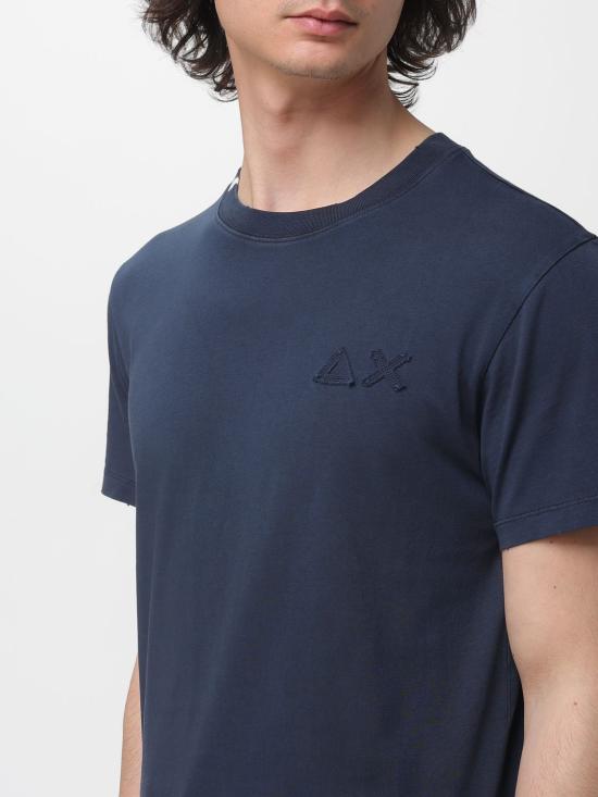 26SS 썬 68 반팔 티셔츠 T36113 07 Navy - SUN 68