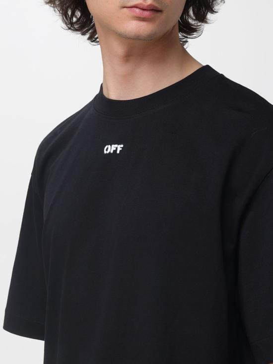 26SS 오프화이트 반팔 티셔츠 44MAA120S26J00J 1000 Black - OFF WHITE