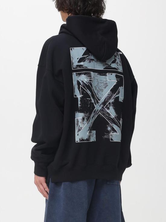 26SS 오프화이트 긴팔 티셔츠 44MBB085S26F00K 0001 Black - OFF WHITE