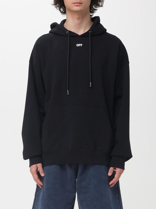 26SS 오프화이트 긴팔 티셔츠 44MBB085S26F00K 0001 Black