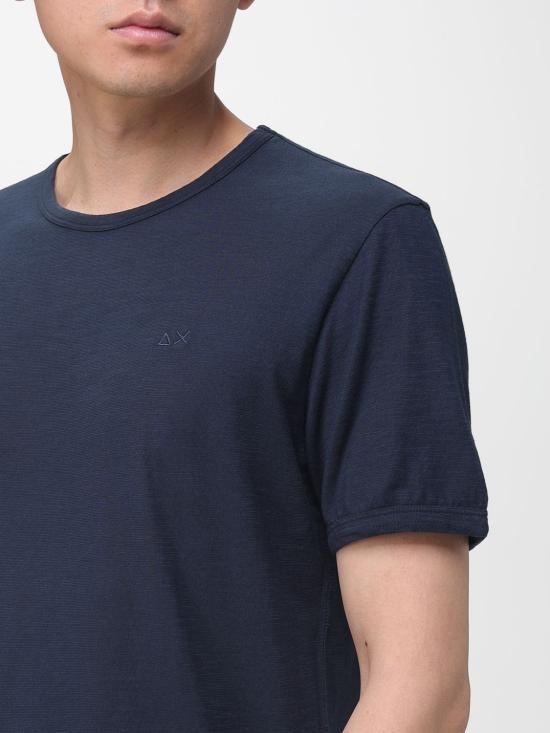 26SS 썬 68 반팔 티셔츠 T36115 07 Navy - SUN 68