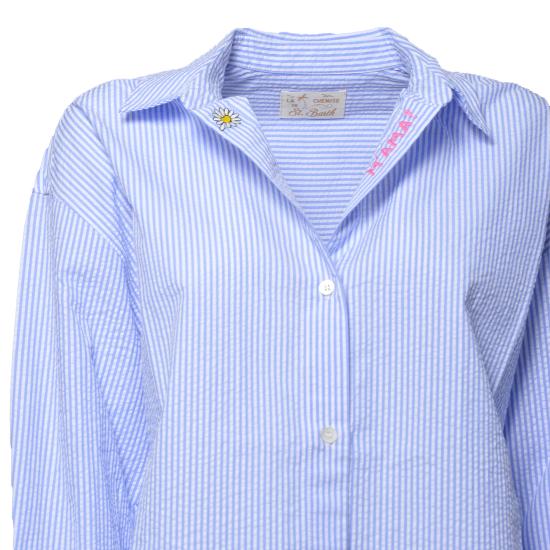 26SS 세인트바쓰 블라우스 CYS0001 00702L31EMB Clear Blue - MC2 SAINT BARTH