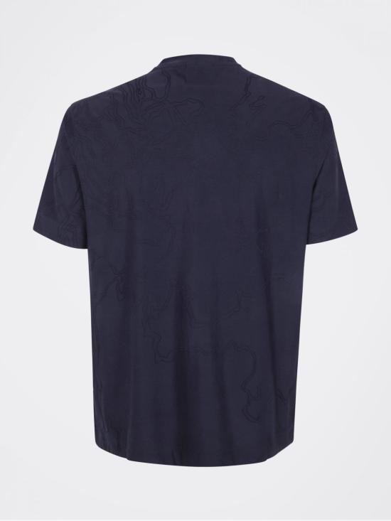 26SS 엠포리오 아르마니 반팔 티셔츠 EM004644AF23458 FB480 Blue - EMPORIO ARMANI