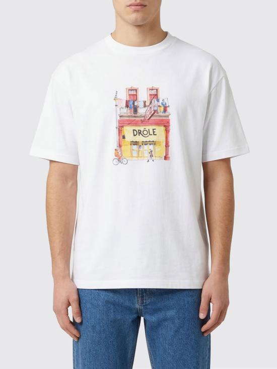 26SS 드롤드무슈 반팔 티셔츠 KTS300CO002 OFF White