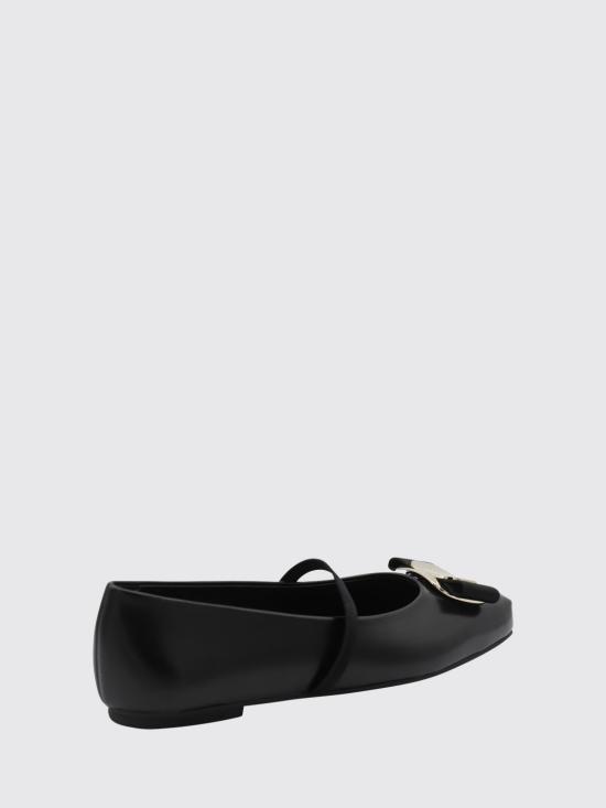 26SS 살바토레 페라가모 바라 보우 발레 플랫 01H345 768868 005 Black - SALVATORE FERRAGAMO