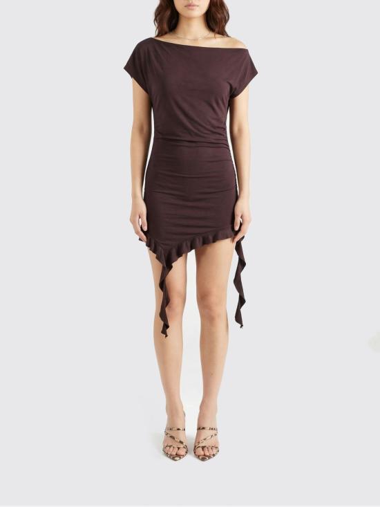 26SS 핑코 롱 원피스 106605A35E M28 Brown