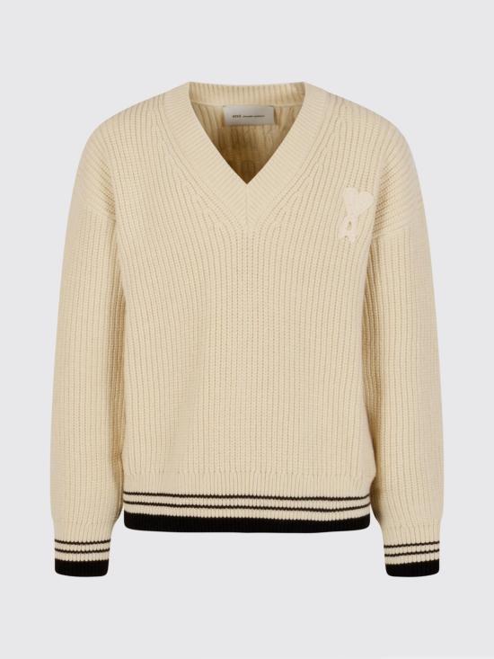 26SS 아미 스웨터 UKS864KN0161 136 White - AMI