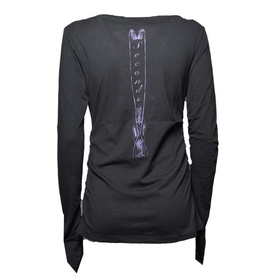 26SS 아워레가시 스트레인 슬림 롱슬리브 W2266SCA ANGELPRINT Black - OUR LEGACY