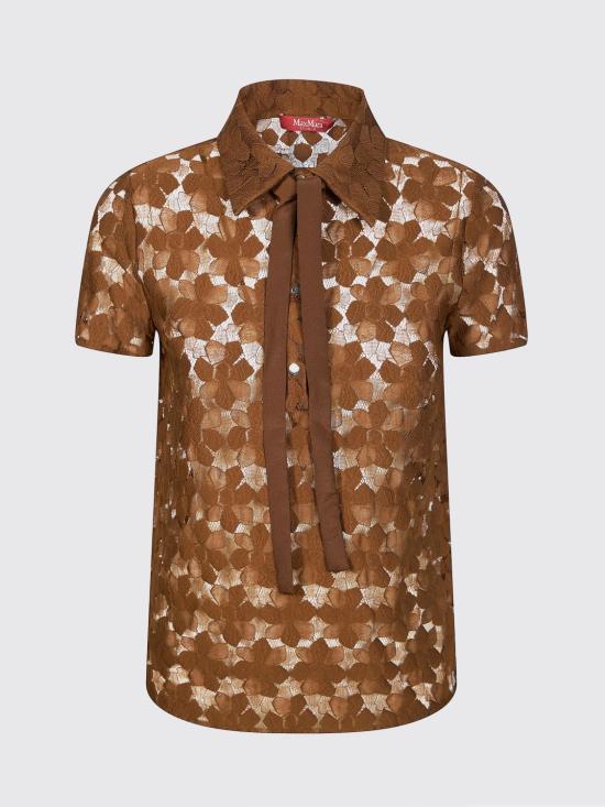 26SS 막스마라 스튜디오 폴로 티셔츠 2616941011600 002 Brown