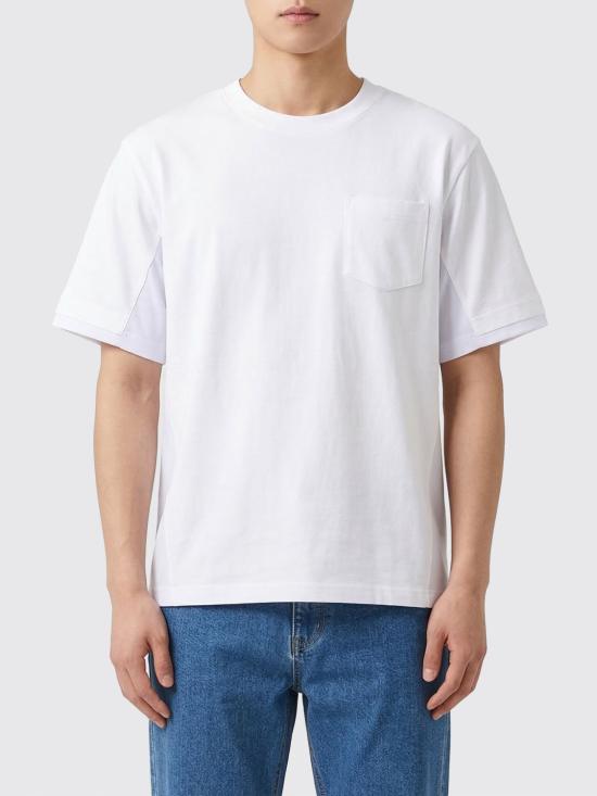 26SS 사카이 반팔 티셔츠 2603986M 101 White
