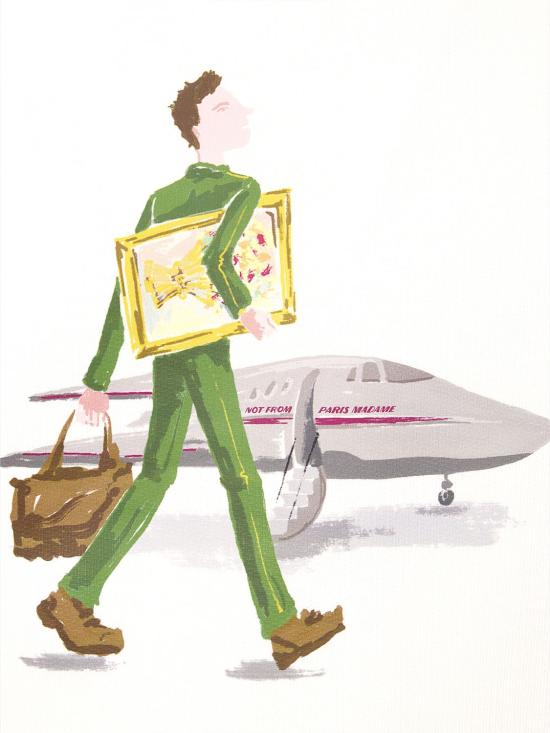 26SS 드롤드무슈 긴팔 티셔츠 JSW187CO127 OW White - DROLE DE MONSIEUR