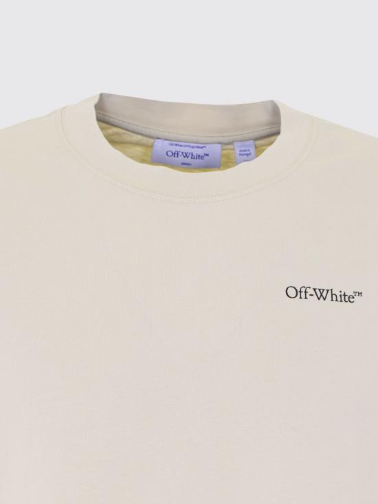 26SS 오프화이트 반팔 티셔츠 OMAA120S26JER008 2070 Beige - OFF WHITE