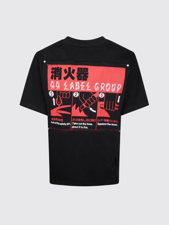 26SS 44레이블 반팔 티셔츠 B0030556FA706 P762 Multicolor - 44 LABEL