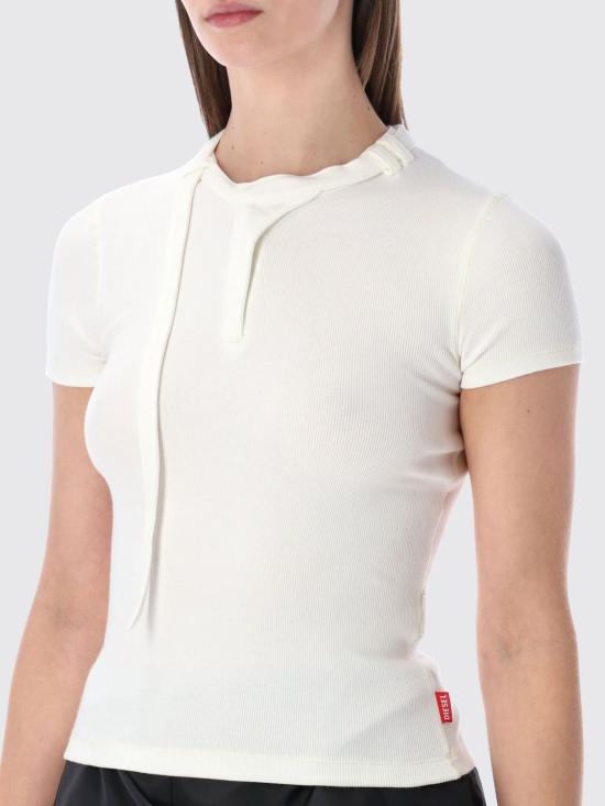 26SS 디젤 반팔 티셔츠 A236450JEAI 141 White - DIESEL