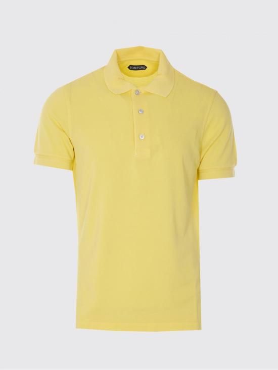 26SS 톰포드 폴로 티셔츠 JPS011JMT013 YCK Yellow - TOMFORD