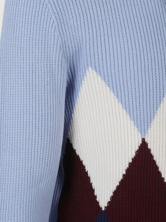 26SS 발렌타인 스웨터 B2P00014C05 93547 Gnawed Blue - BALLANTYNE