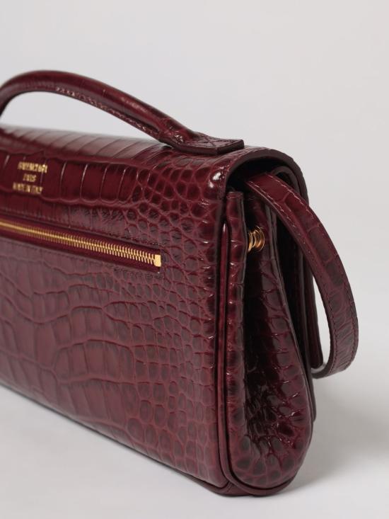 25FW 발렌시아가 엠보스드 크로스백 8349432AB0X 6036 Burgundy - BALENCIAGA