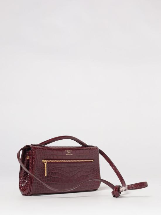 25FW 발렌시아가 엠보스드 크로스백 8349432AB0X 6036 Burgundy - BALENCIAGA