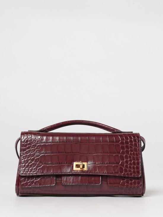 25FW 발렌시아가 엠보스드 크로스백 8349432AB0X 6036 Burgundy