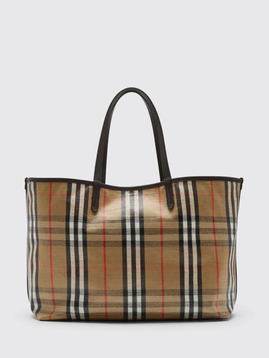 26SS 버버리 하이랜드 미디움 토트백 8112222 Sand - BURBERRY