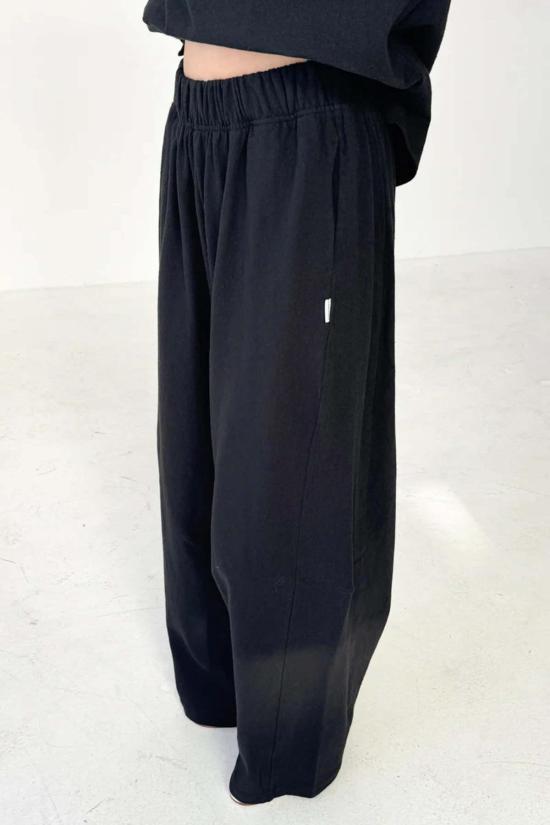  르 본 숍 스트레이트 팬츠 르봉샵 베어팬츠 블랙 - Le Bon Shoppe