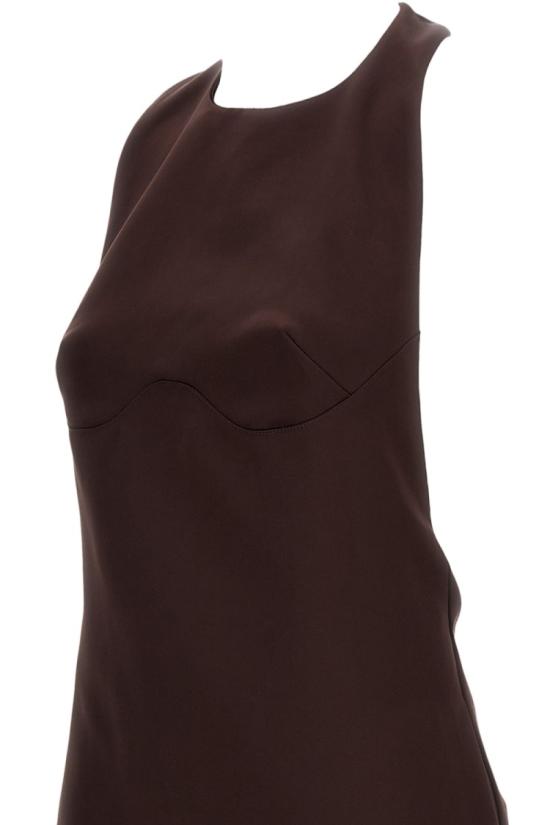 26SS 엘리자베타프랜치 숏 원피스 AB87162E2644 Brown - ELISABETTA FRANCHI