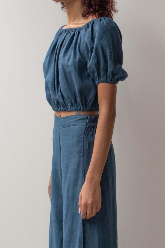  앳 던 민소매 티셔츠 새벽에. 크롭탑 - AT DAWN.