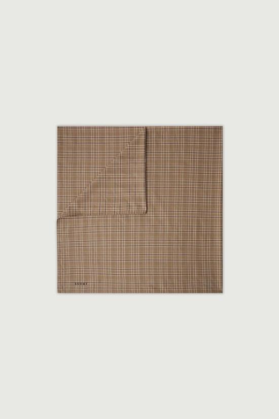  쉐르 머플러/스카프 소에르 스카이 체크 코튼 스카프