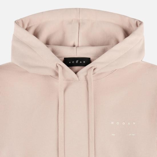 26SS 호간 후드 티셔츠 KQWB5520330ZFUM001 Neutrals - HOGAN