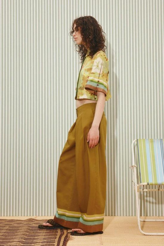  알레메 탑 알레마이스 맥시 크롭 셔츠 - ALEMAIS