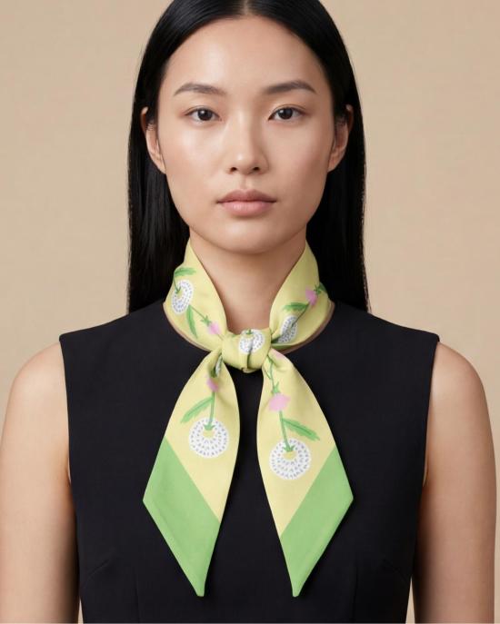  센티넬 머플러/스카프 민들레 트윌리 리본 스카프 - CENTINELLE