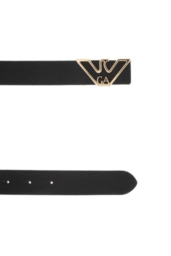  엠포리오 아르마니 벨트 블랙 가죽 - EMPORIO ARMANI