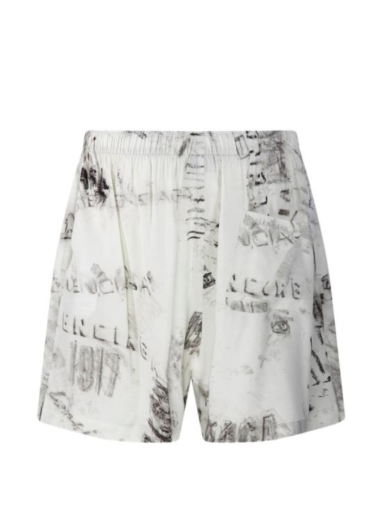 26SS 발렌시아가 숏팬츠 850715TTL781240 White - BALENCIAGA