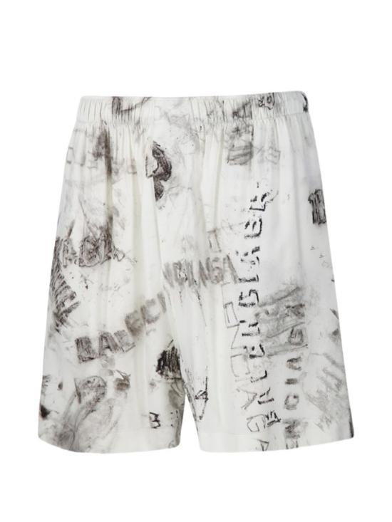 26SS 발렌시아가 숏팬츠 850715TTL781240 White - BALENCIAGA