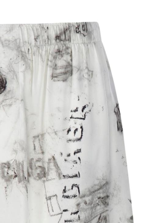 26SS 발렌시아가 숏팬츠 850715TTL781240 White - BALENCIAGA