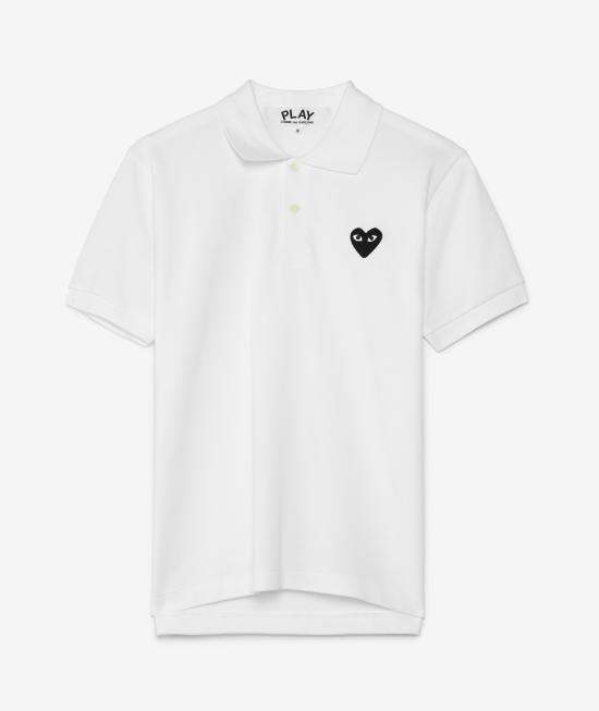 26SS 꼼데가르송 폴로 티셔츠 AX T066 051 2 White