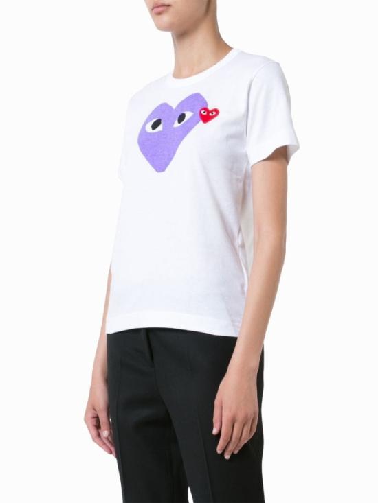 26SS 꼼데가르송 반팔 티셔츠 AX T106 051 Purple - COMME DES GARCONS