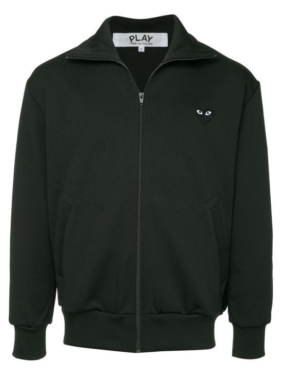 26SS 꼼데가르송 블랙 하트 와펜 트랙 자켓 AX T256 051 Blue