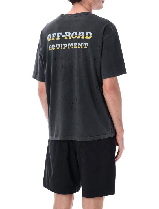 26SS 새티스파이 반팔 티셔츠 11006 00A21 Aged black - SATISFY