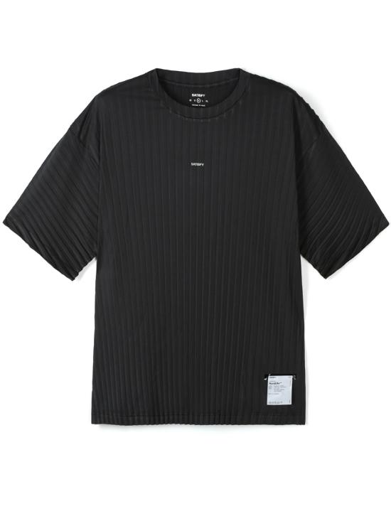 26SS 새티스파이 반팔 티셔츠 11043 00001 Black