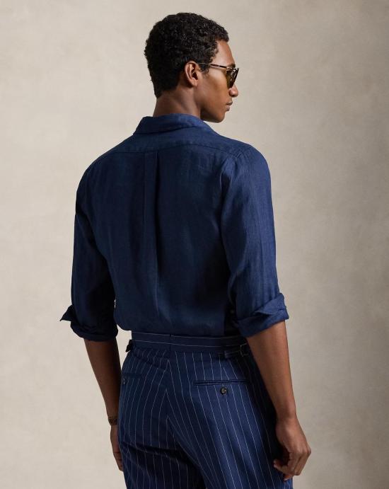 26SS 폴로 랄프로렌 셔츠 710966294504 NEWPORT NAVY W WHITE PP Blue - POLO RALPH LAUREN