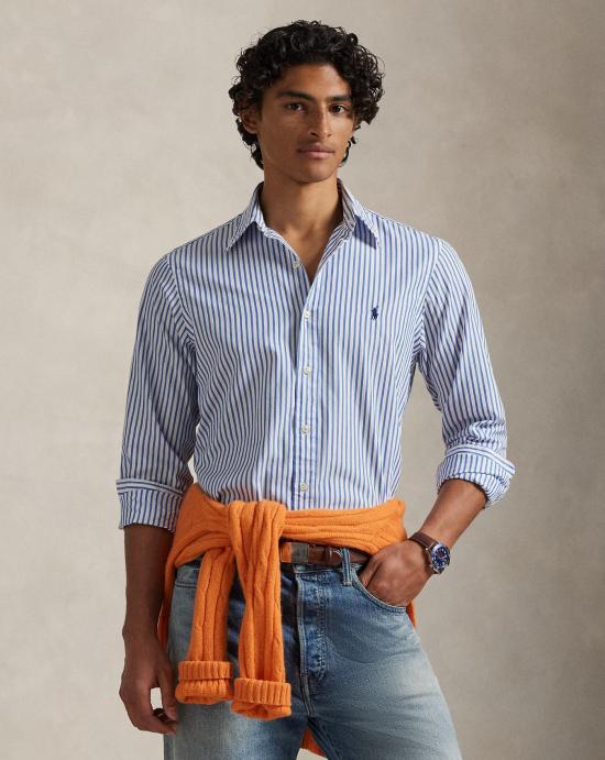 26SS 폴로 랄프로렌 셔츠 710B15595008 3249D WHITE BLUE White - POLO RALPH LAUREN