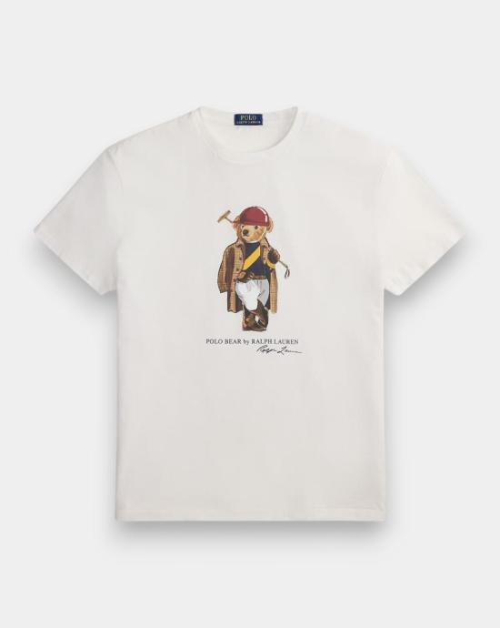 26SS 폴로 랄프로렌 셔츠 710B16611001 WHITE SOCIETY BEAR White