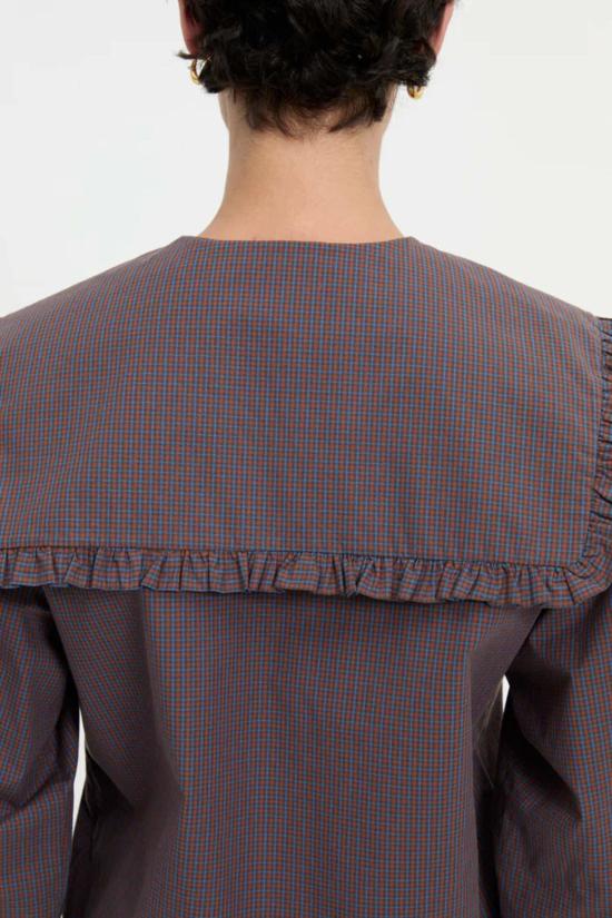  블랑카 탑 마하 셔츠 커피 - BLANCA