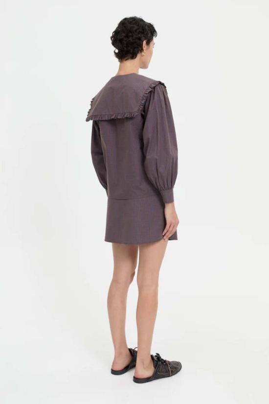  블랑카 탑 마하 셔츠 커피 - BLANCA