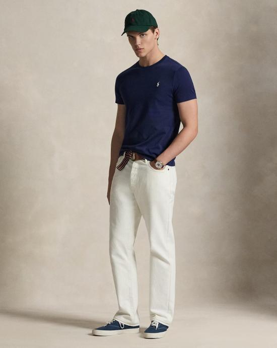 26SS 폴로 랄프로렌 포니로고 자수 반팔 티셔츠 710671438525 NEWPORT NAVY C8125 Blue - POLO RALPH LAUREN