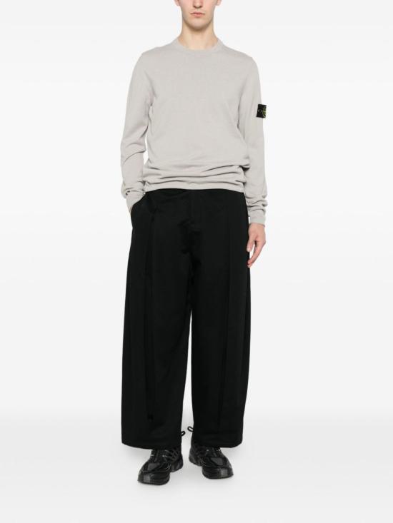  스톤 아일랜드 스웨터 코튼 크루넥  그레이 - STONE ISLAND